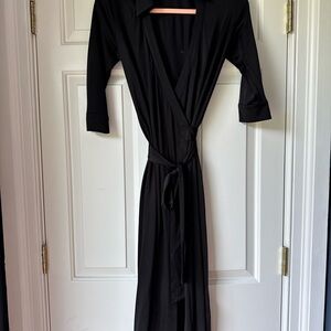 Diane Von Furstenberg Black Midi Dress